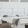White metal headboard 180 cm by vidaXL, Headboards and footboards - Ref: Foro24-352663, Price: 45,50 €, Discount: %