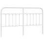 Kopfteil aus weißem Metall, 180 cm von vidaXL, Kopf- und Fußteile - Ref: Foro24-352663, Preis: 45,50 €, Rabatt: %