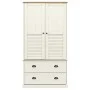 Kleiderschrank VIGO aus massivem Kiefernholz, weiß, 90 x 55 x 176 cm von vidaXL, Kleiderschränke - Ref: Foro24-353164, Preis:...