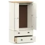 Kleiderschrank VIGO aus massivem Kiefernholz, weiß, 90 x 55 x 176 cm von vidaXL, Kleiderschränke - Ref: Foro24-353164, Preis:...