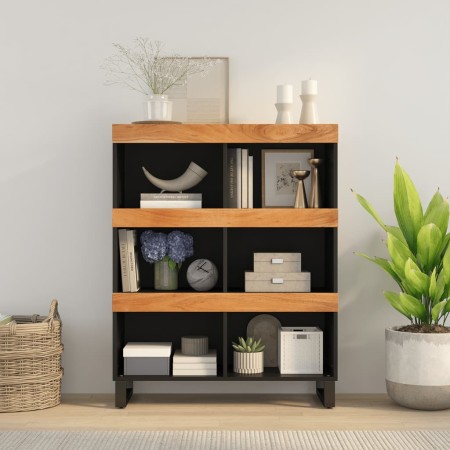 Armario auxiliar madera maciza de acacia 85x33x107 cm de vidaXL, Mesitas de noche - Ref: Foro24-352902, Precio: 84,46 €