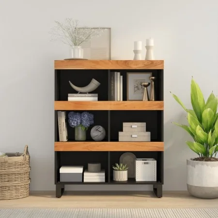 Solid acacia wood auxiliary cabinet 85x33x107 cm by vidaXL, Nightstands - Ref: Foro24-352902, Price: 83,76 €, Discount: %