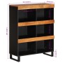 Beistellschrank aus massivem Akazienholz, 85 x 33 x 107 cm von vidaXL, Nachttische - Ref: Foro24-352902, Preis: 84,46 €, Raba...