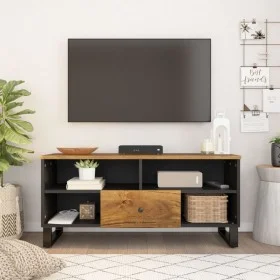 TV-Schrank aus Mangoholz und Sperrholz, 100 x 33 x 46 cm von vidaXL, TV-Möbel - Ref: Foro24-351973, Preis: 82,58 €, Rabatt: %