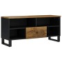 Mueble de TV madera mango y madera contrachapada 100x33x46 cm