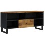 Mueble de TV madera mango y madera contrachapada 100x33x46 cm