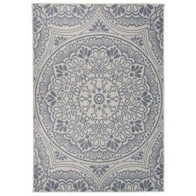 Blue striped flat weave outdoor rug 160x230 cm by vidaXL, Rugs - Ref: Foro24-340832, Price: 57,40 €, Discount: %