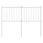 Kopfteil aus weißem Metall, 120 cm von vidaXL, Kopf- und Fußteile - Ref: Foro24-350962, Preis: 29,11 €, Rabatt: %