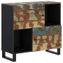 Sideboard mit 2 Türen aus recyceltem Massivholz 80x33x75 cm von vidaXL, Sideboards - Ref: Foro24-352923, Preis: 125,24 €, Rab...