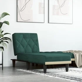 Sofá diván de terciopelo verde oscuro de vidaXL, Divanes - Ref: Foro24-352862, Precio: 152,59 €, Descuento: %