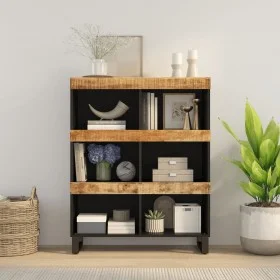 Armario auxiliar madera maciza de mango 85x33x107 cm de vidaXL, Mesitas de noche - Ref: Foro24-352901, Precio: 113,52 €, Desc...