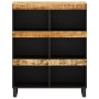 Armario auxiliar madera maciza de mango 85x33x107 cm de vidaXL, Mesitas de noche - Ref: Foro24-352901, Precio: 115,17 €, Desc...