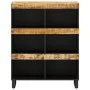 Armario auxiliar madera maciza de mango 85x33x107 cm de vidaXL, Mesitas de noche - Ref: Foro24-352901, Precio: 113,52 €, Desc...