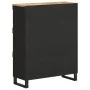 Armario auxiliar madera maciza de mango 85x33x107 cm de vidaXL, Mesitas de noche - Ref: Foro24-352901, Precio: 113,52 €, Desc...