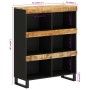 Armario auxiliar madera maciza de mango 85x33x107 cm de vidaXL, Mesitas de noche - Ref: Foro24-352901, Precio: 115,17 €, Desc...