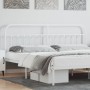 Kopfteil aus weißem Metall, 193 cm von vidaXL, Kopf- und Fußteile - Ref: Foro24-352664, Preis: 47,09 €, Rabatt: %