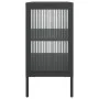 Sideboard aus schwarzem Glas und Stahl, 70 x 35 x 70 cm von vidaXL, Sideboards - Ref: Foro24-353001, Preis: 160,12 €, Rabatt: %
