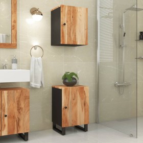 Mueble de baño madera maciza de acacia 38x33x58 cm