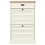 Zapatero VIGO madera maciza de pino blanco 60x35x96 cm de vidaXL, Zapateros y organizadores de calzado - Ref: Foro24-353170, ...