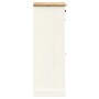VIGO Schuhregal aus massivem weißem Kiefernholz 60x35x96 cm von vidaXL, Schuhregale und Schuhorganisatoren - Ref: Foro24-3531...