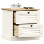 VIGO Nachttisch aus massivem weißem Kiefernholz 42x35x42 cm von vidaXL, Nachttische - Ref: Foro24-353158, Preis: 60,08 €, Rab...