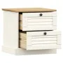 VIGO Nachttisch aus massivem weißem Kiefernholz 42x35x42 cm von vidaXL, Nachttische - Ref: Foro24-353158, Preis: 59,24 €, Rab...