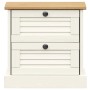 VIGO Nachttisch aus massivem weißem Kiefernholz 42x35x42 cm von vidaXL, Nachttische - Ref: Foro24-353158, Preis: 60,08 €, Rab...