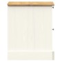Mesita de noche VIGO madera maciza de pino blanco 42x35x42 cm de vidaXL, Mesitas de noche - Ref: Foro24-353158, Precio: 59,98...