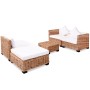 14-piece natural rattan sofa set by vidaXL, Sofas - Ref: Foro24-244626, Price: 865,33 €, Discount: %