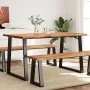 Live edge dining table solid acacia wood 140x80x75cm by vidaXL, Kitchen and dining tables - Ref: Foro24-353289, Price: 254,64...