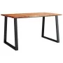 Live edge dining table solid acacia wood 140x80x75cm by vidaXL, Kitchen and dining tables - Ref: Foro24-353289, Price: 254,64...
