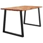 Live edge dining table solid acacia wood 140x80x75cm by vidaXL, Kitchen and dining tables - Ref: Foro24-353289, Price: 254,64...