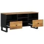 TV-Schrank aus Mangoholz und Holzwerkstoff, 100 x 33 x 46 cm von vidaXL, TV-Möbel - Ref: Foro24-351981, Preis: 101,95 €, Raba...