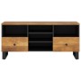 Mango wood and engineered wood TV cabinet 100x33x46 cm by vidaXL, TV Furniture - Ref: Foro24-351981, Price: 103,26 €, Discoun...