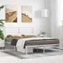 Bettgestell aus weißem Metall mit Kopfteil 160x200 cm von vidaXL, Betten und Lattenroste - Ref: Foro24-352371, Preis: 123,18 ...