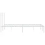 Bettgestell aus weißem Metall mit Kopfteil 160x200 cm von vidaXL, Betten und Lattenroste - Ref: Foro24-352371, Preis: 123,18 ...