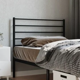 Kopfteil aus schwarzem Metall, 80 cm von vidaXL, Kopf- und Fußteile - Ref: Foro24-352346, Preis: 19,76 €, Rabatt: %