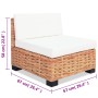 14-piece natural rattan sofa set by vidaXL, Sofas - Ref: Foro24-244626, Price: 865,33 €, Discount: %