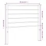 Cabecero de metal negro 80 cm de vidaXL, Cabeceros y pies de cama - Ref: Foro24-352346, Precio: 19,76 €, Descuento: %