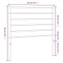 Kopfteil aus schwarzem Metall, 80 cm von vidaXL, Kopf- und Fußteile - Ref: Foro24-352346, Preis: 20,76 €, Rabatt: %