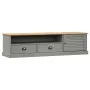 VIGO TV cabinet solid gray pine wood 156x40x40 cm by vidaXL, TV Furniture - Ref: Foro24-353174, Price: 138,96 €, Discount: %