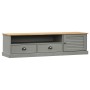VIGO TV-Schrank aus massivem grauem Kiefernholz 156x40x40 cm von vidaXL, TV-Möbel - Ref: Foro24-353174, Preis: 140,83 €, Raba...