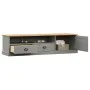 VIGO TV cabinet solid gray pine wood 156x40x40 cm by vidaXL, TV Furniture - Ref: Foro24-353174, Price: 138,96 €, Discount: %