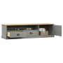 VIGO TV-Schrank aus massivem grauem Kiefernholz 156x40x40 cm von vidaXL, TV-Möbel - Ref: Foro24-353174, Preis: 140,83 €, Raba...
