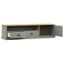 VIGO TV-Schrank aus massivem grauem Kiefernholz 156x40x40 cm von vidaXL, TV-Möbel - Ref: Foro24-353174, Preis: 140,83 €, Raba...