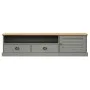 VIGO TV cabinet solid gray pine wood 156x40x40 cm by vidaXL, TV Furniture - Ref: Foro24-353174, Price: 138,96 €, Discount: %