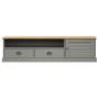 VIGO TV-Schrank aus massivem grauem Kiefernholz 156x40x40 cm von vidaXL, TV-Möbel - Ref: Foro24-353174, Preis: 140,83 €, Raba...