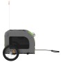 Haustier-Fahrradanhänger, Eisen-Oxford-Stoff, Grün, Grau von vidaXL, Kinderwagen für Haustiere - Ref: Foro24-93836, Preis: 94...