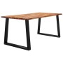 Live-Edge-Esstisch aus massivem Akazienholz, 180 x 90 x 75 cm von vidaXL, Küchen- und Esstische - Ref: Foro24-353291, Preis: ...