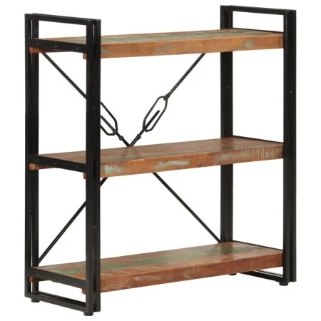 3-height iron and recycled wood shelf 77x30x80cm by vidaXL, Bookcases and shelves - Ref: Foro24-351109, Price: 126,19 €, Disc...